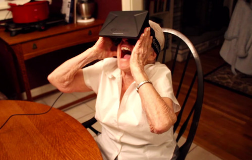 VR joy grandma
