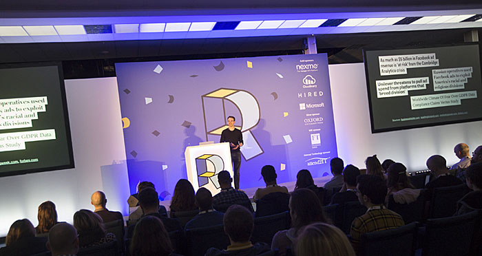 Peter speaking at RenderConf 2018