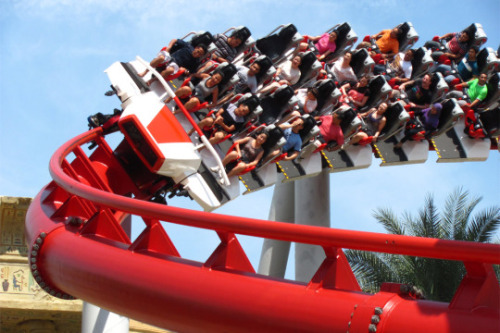 Human vs Cyclon rollercoaster